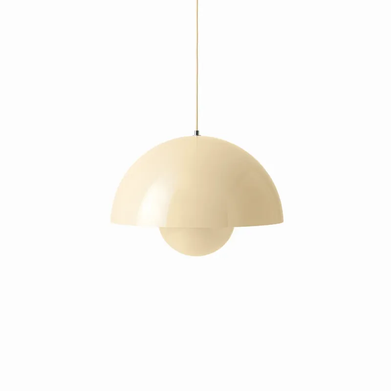 Chilipir Lampă suspendată Flowerpot VP2, Ø 50 cm, crem - &TRADITION