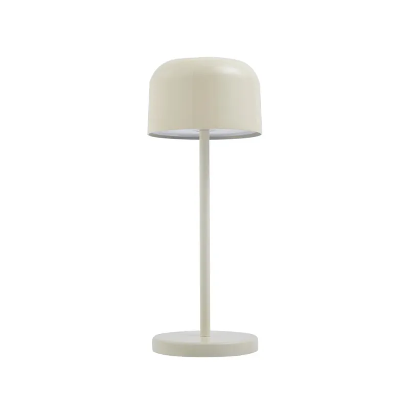 Lampa de masă cu LED-uri Quill, CCT, bej, dimabil - Lucande Premium
