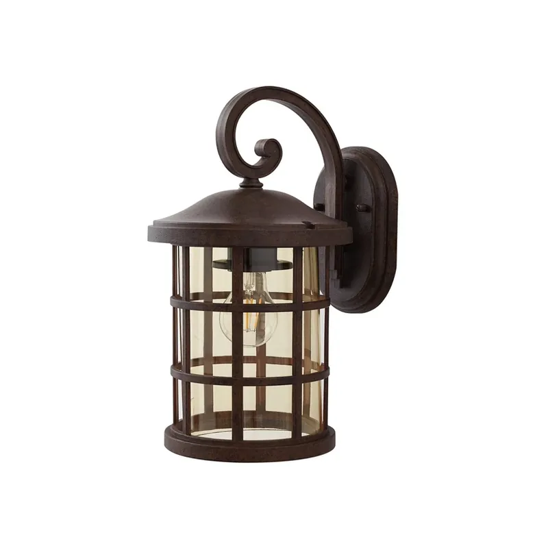 Lampă de exterior Ankea, 37 cm, E27, rugină/chihlimbar, IP23 - Lindby Ultima șansă