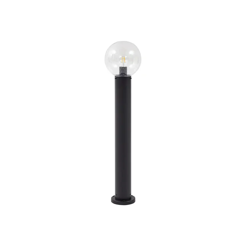 Preț mic Bornă luminoasă Dangan, înălțime 90 cm, sticlă, metal, transparentă - Lindby