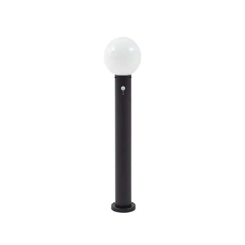 Popular Bornă luminoasă Dangan, 90 cm, senzor, sticlă, albă - Lindby