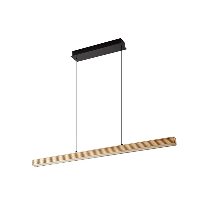 Reducere Lampă suspendată LED Emara, CCT, stejar, lemn deschis - Lucande
