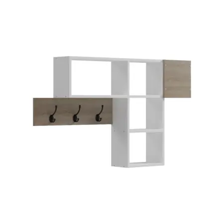 Ofertă limitată Cuier Wenia Alb 99.5x15x61 cm