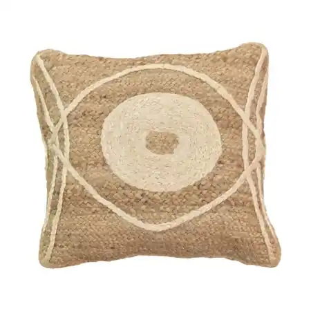 Pernuta decorativa ratan Foliens Boho Pako World Natural 45x45x2.5 cm Expediere rapidă