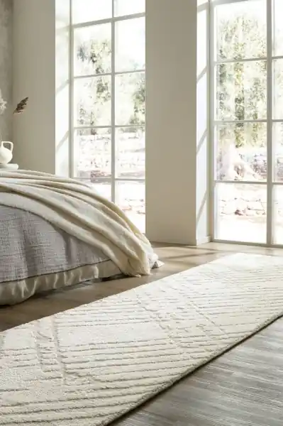 Traversa Remy Circular Knit Crem 80x300 cm, Flair Rugs Preț redus