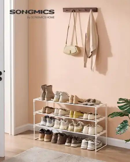 Pantofar modular Songmics Alb perlat 92x30x55 cm Cumpără acum