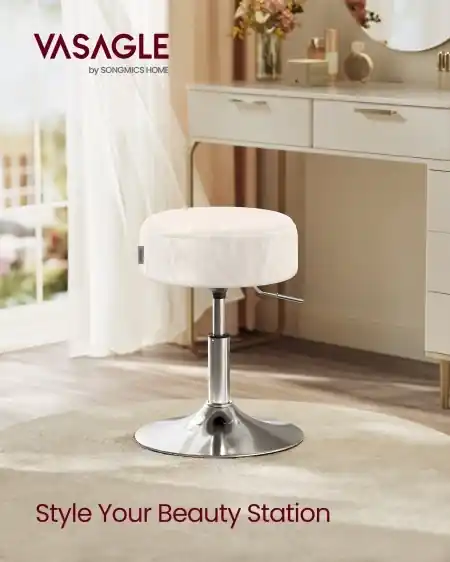 Scaun de bar Vasagle Alb 38x38x56 cm Vezi acum