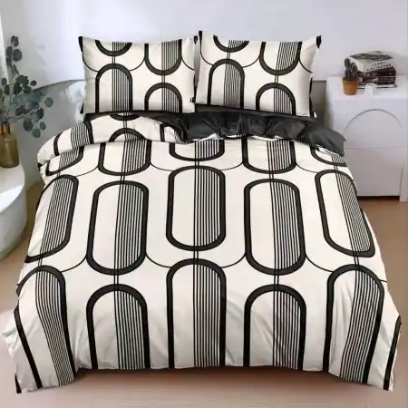 Bestseller Lenjerie Black Frame (Bumbac Satinat)