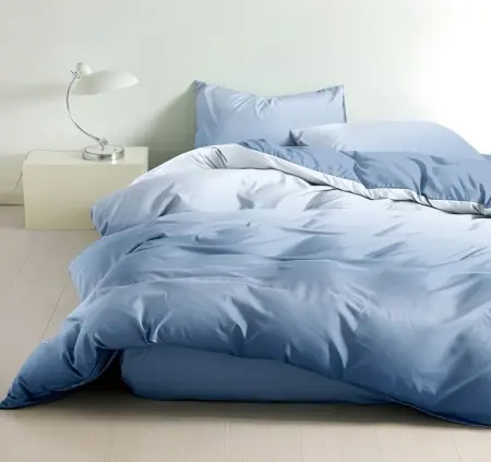Bestseller Lenjerie cu Elastic 180x200 Rainbow Blue 4 Piese (Finet)