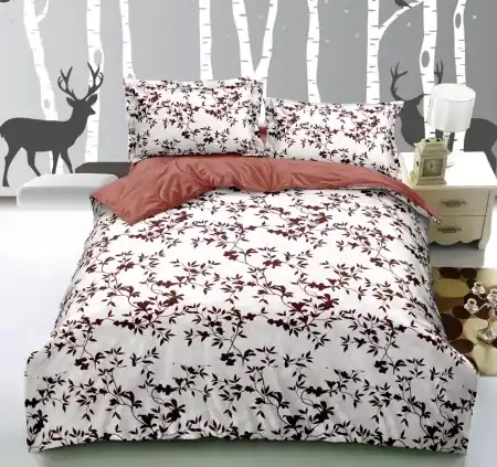 Bestseller Lenjerie cu Elastic 180x200 Kyoto Bloom (Bumbac Satinat)