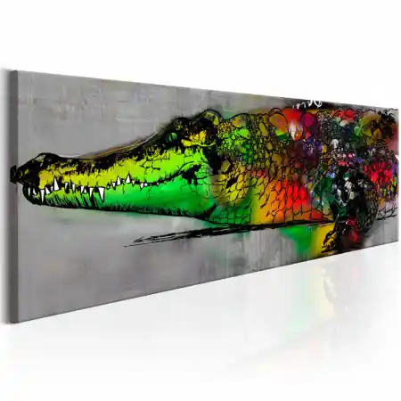 Discount Tablou - Colourful Beast 150x50 cm