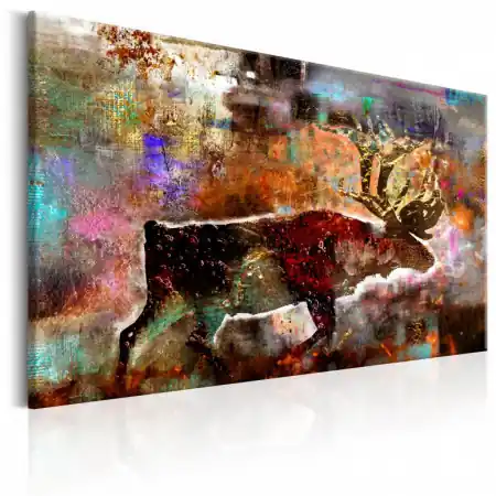 Tablou - Colourful Caribou 60x40 cm Retur gratuit