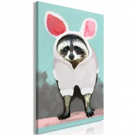 Tablou - Raccoon or Hare? (1 Part) Vertical 60x90 cm Reducere