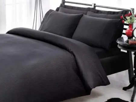Ieftin Lenjerie Premium Basic Stripe Negru (Bumbac 100%)