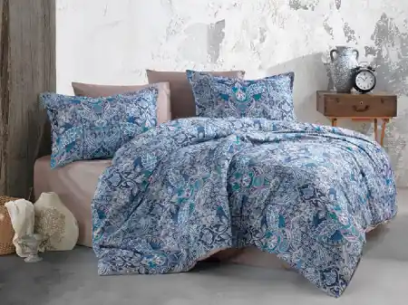 Lenjerie Apollo Blue (Satin Deluxe) Retur ușor