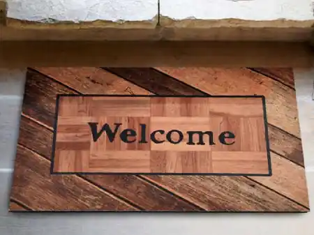 Chilipir Covoras Intrare Legno, 40x60 cm, Cauciucat
