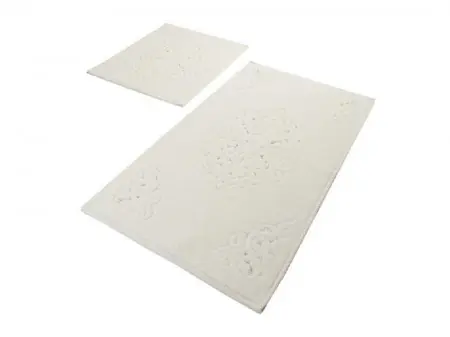 Noutate Set 2 Covorase de Baie Ottoman Ekru (Bumbac 100%)