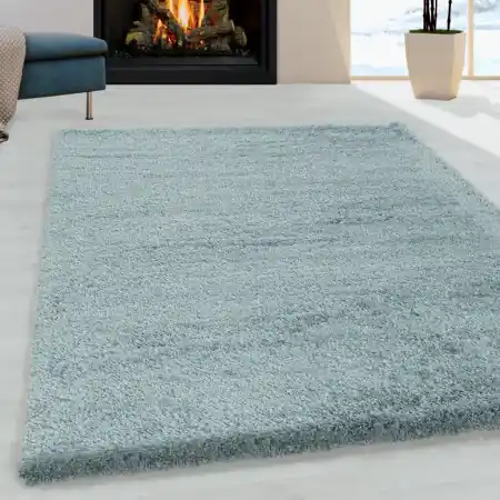 Covor Fluffy Albastru 80x250 cm Lichidare de stoc