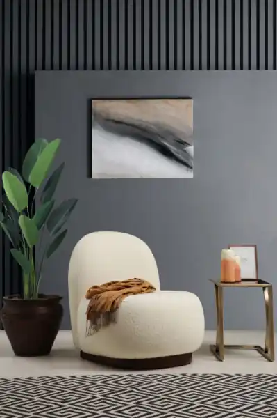 Reducere specială Fotoliu Tina Bouclet White