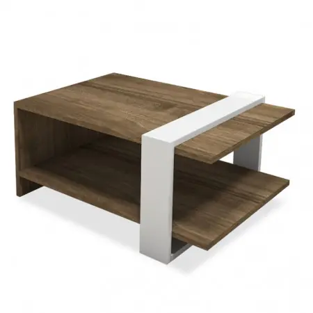 Masuta de Cafea Cave Maro 80x50x35 cm Retur ușor