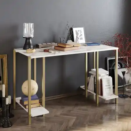 Birou Reader - Alb, Gold Preferatul clienților