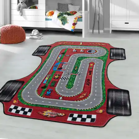 Disponibil imediat Covor Play Rosu V1 80x120 cm