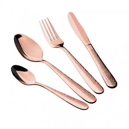 Cel mai bun preț Set 24 tacamuri , Oglinda, Rose Gold
