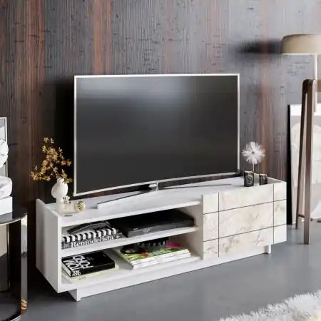 Chilipir Comoda TV Valantina - Alb