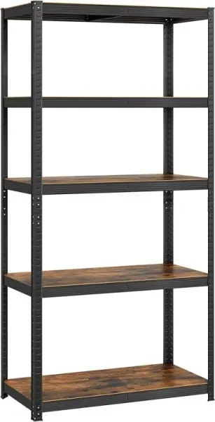 Raft Songmics, 5 rafturi, 40 x 90 x 180 cm, Maro, GLR040B11 Plată securizată