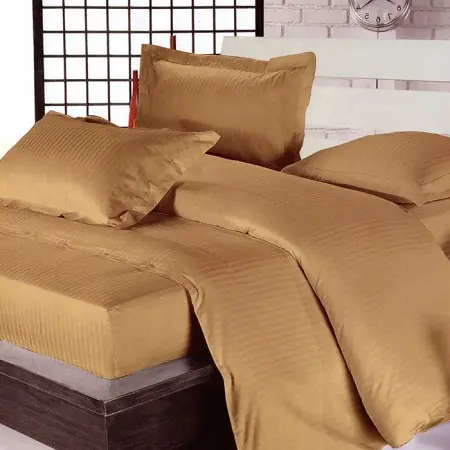 Plată securizată Lenjerie Damasc Linea Camel 6 Piese (Finet)