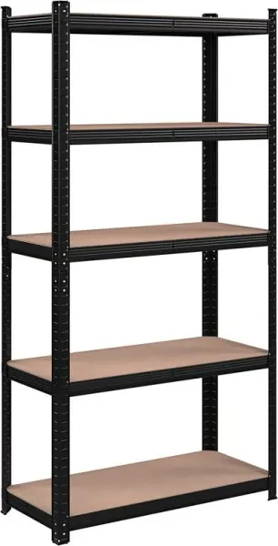 Ofertă Raft Songmics, 5 rafturi, 180 x 90 x 40 cm, Negru, GLR040B01