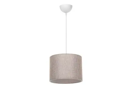 Lustra cu o singura lumina PWL-1115, E27 alb-bej natural, 22x60cm Ofertă specială
