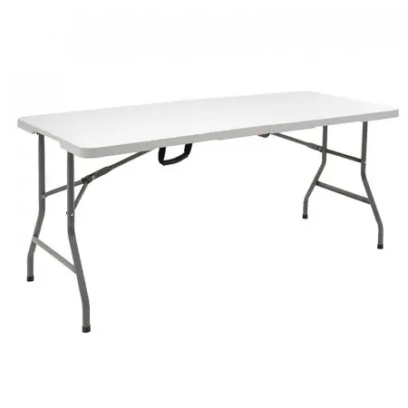 Bestseller Masa de camping pliabila profesionala Rodeo cadru metalic alba 240x76x74cm