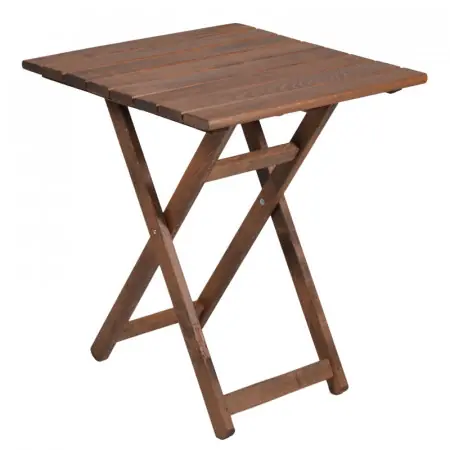 Masa exterior Retto fag culoarea nuc 60x60x71cm Preț mic