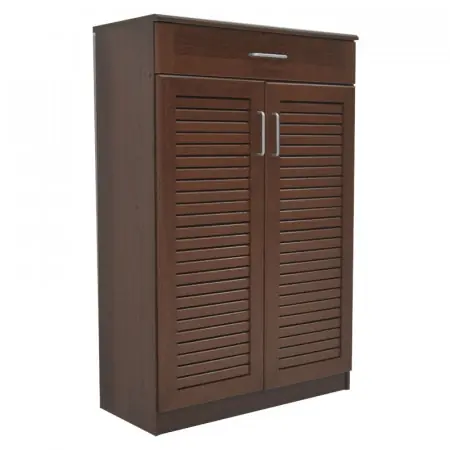 Dulap pantofi Sante 20 perechi, culoarea nuc antic 80x37x123cm Reducere de preț