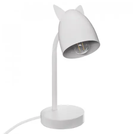 Lampa de birou Lucian E14 alb 18x12.5x31cm Ofertă specială