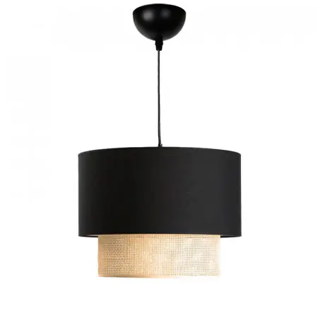 Lustra Fersa negru-natural D30x70cm Ofertă specială