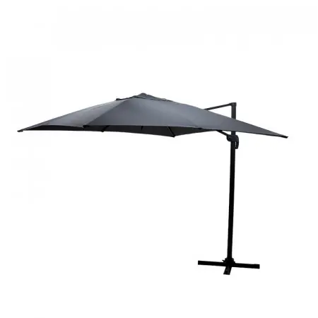 Ofertă de sezon Umbrela de gradina suspendata cu rotatie de 360 de grade Raffaella aluminiu 3x3m antracit