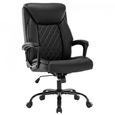 Scaun de birou manager Victory piele ecologica negru Cel mai bun preț