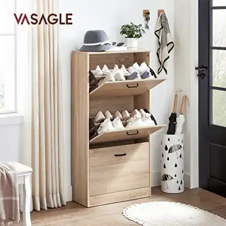 Pantofar, Vasagle, Natural, 120x60x24 cm Livrare expres