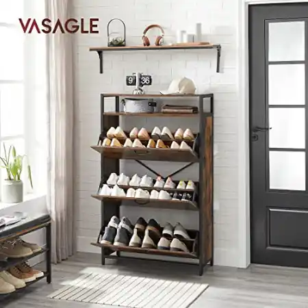 Pantofar, Vasagle, Negru , 80x30x131 cm Popular