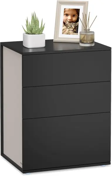 Noptiera Vasagle Gri inchis 45x35x58.7 cm Vezi acum