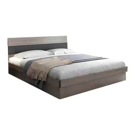 Pat de 1 persoana cu lada depozitare Daizy Pako World Nuc deschis 120x200x20 cm Reducere de preț