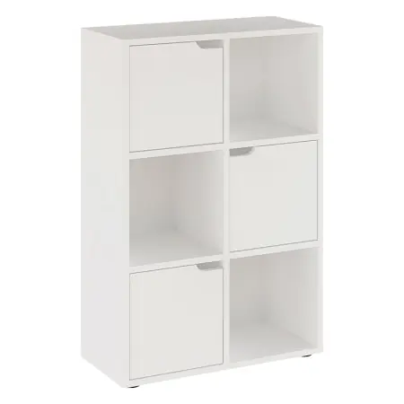 Biblioteca Bookel Pako World Alb 59.5x27.5x89 cm Plată sigură