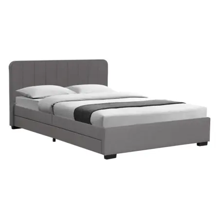 Livrare expres Pat dublu Veloty Pako World Gri 150x200x20 cm