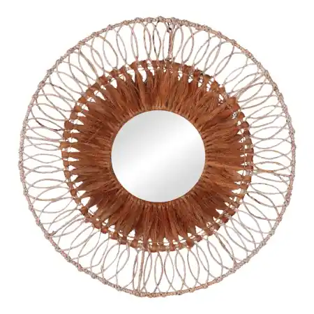 Vezi acum Oglinda Cermine Boho Pako World Natural 80x80x12 cm
