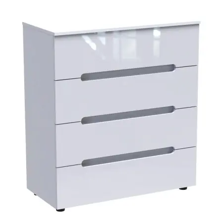 Preț redus Dulap cu sertare Afina Pako World Alb 90x44x101 cm