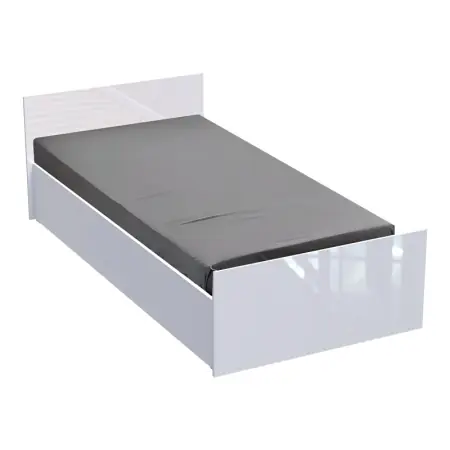Pat 1 persoana Afina Pako World Alb 90x200x10 cm Ofertă