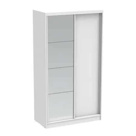 Dulap dormitor cu oglinda Korredor Pako World Alb 120x60x220 cm Reducere specială