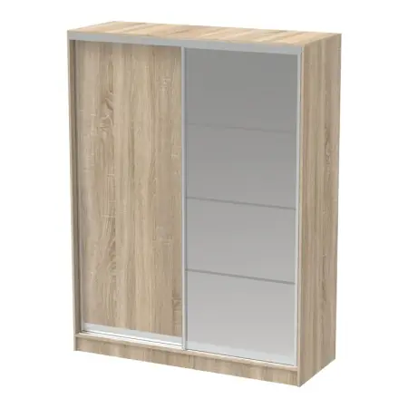 Dulap dormitor cu oglinda Korredor Pako World Sonoma 160x60x220 cm Expediere rapidă